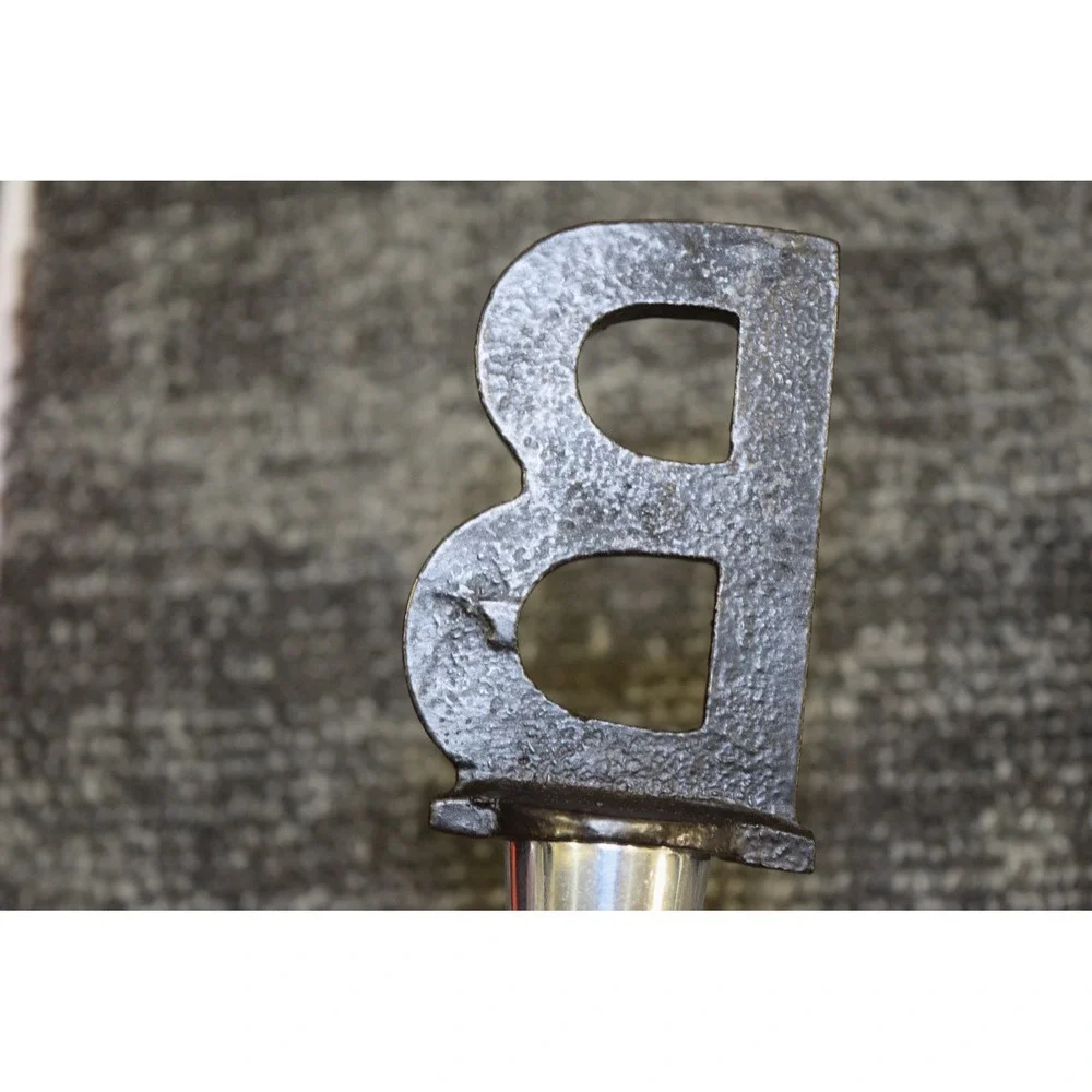 Cast Iron Wrought Iron Look LETTER B Top Wine Bottle Stopper Bar Accessory